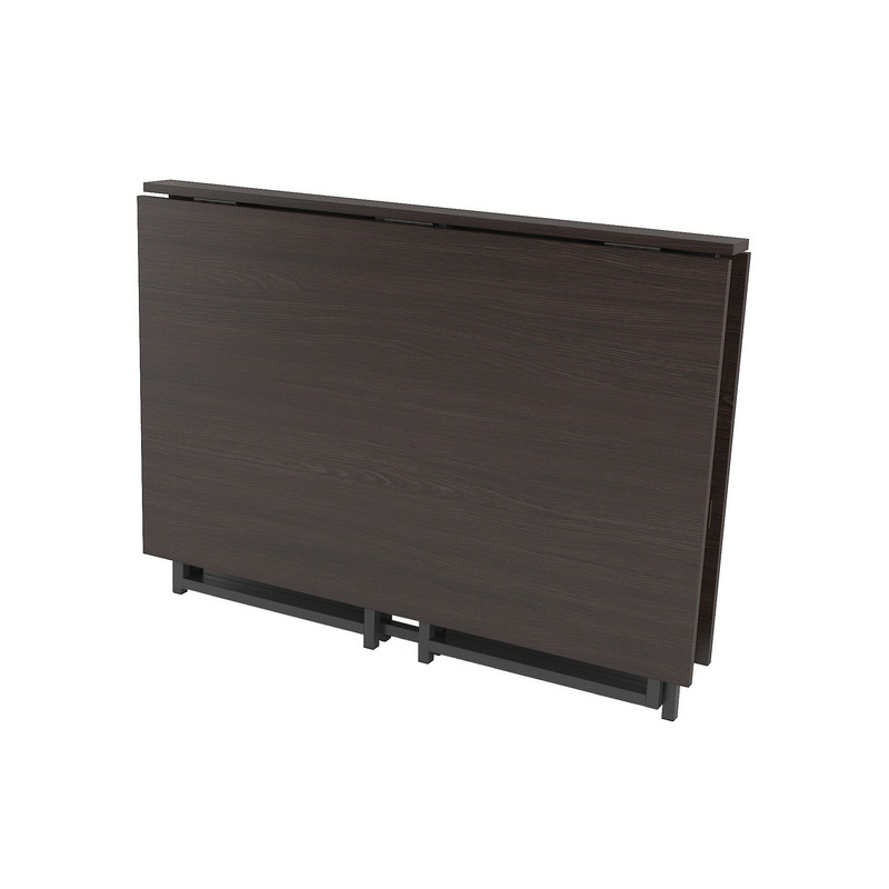 Стіл розкладний Д-40 на дві сторони 756х1175х1044  венге темний - чорний