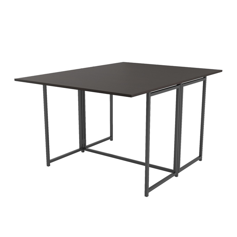 Стіл розкладний Д-40 на дві сторони 756х1175х1044  венге темний - чорний