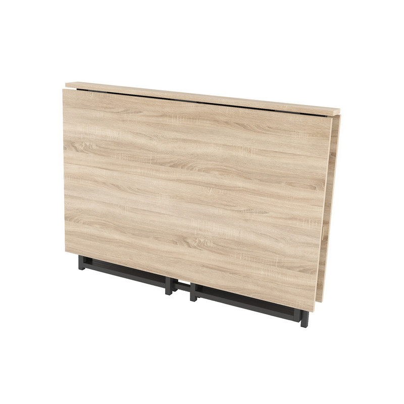 Стіл розкладний Д-40 на дві сторони 756х1175х1044  дуб сонома -чорний