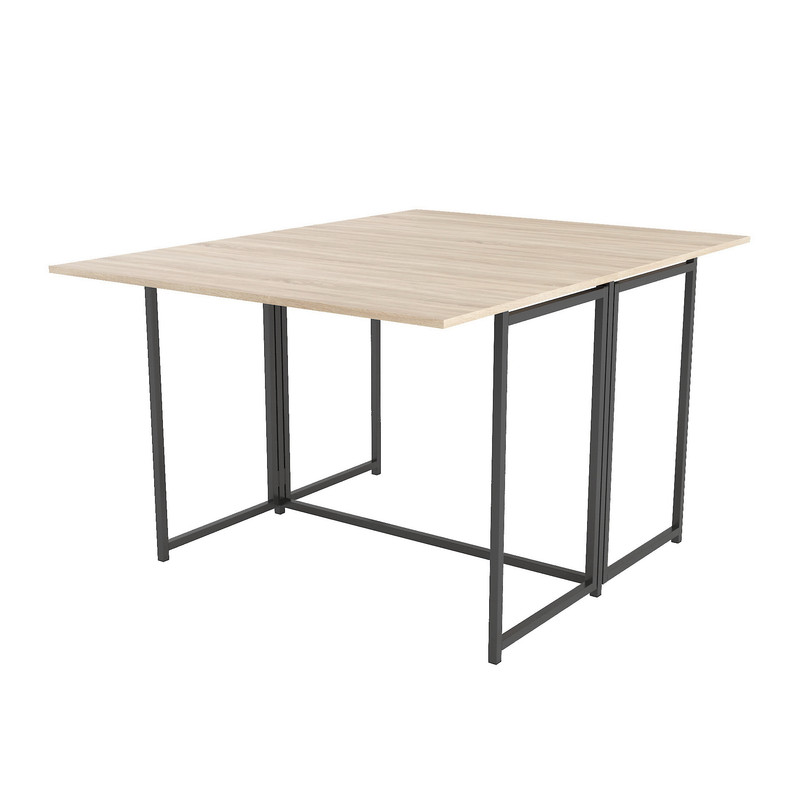 Стіл розкладний Д-40 на дві сторони 756х1175х1044  дуб сонома -чорний