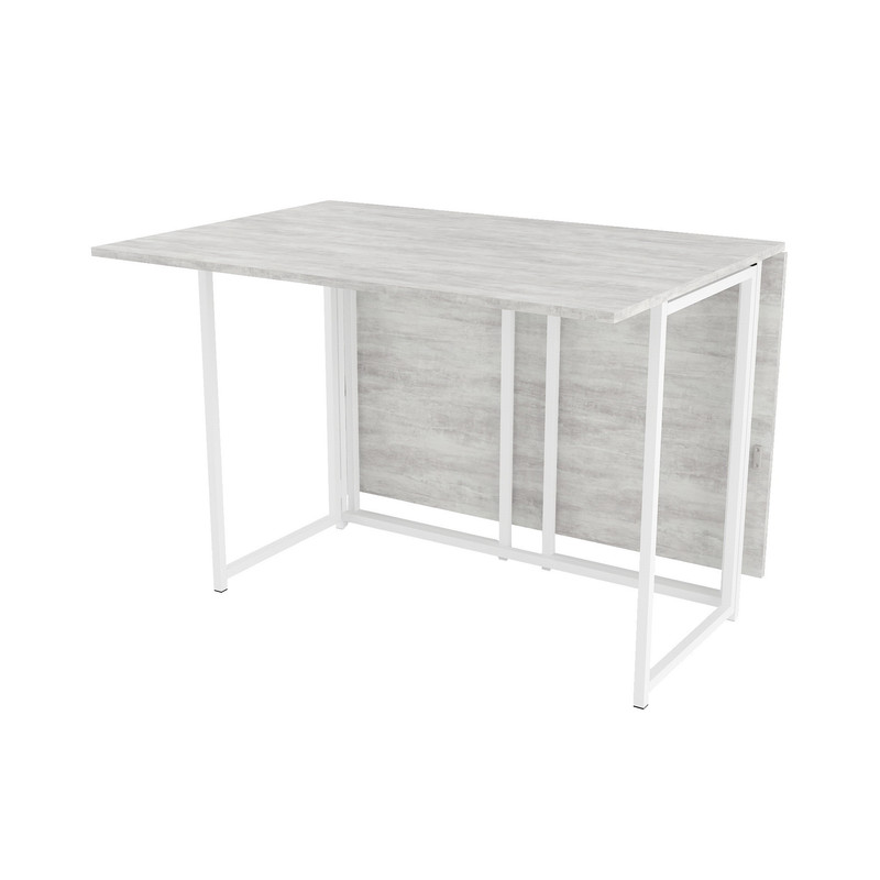 Стіл розкладний Д-40 на дві сторони 756х1175х1044  бетон-білий