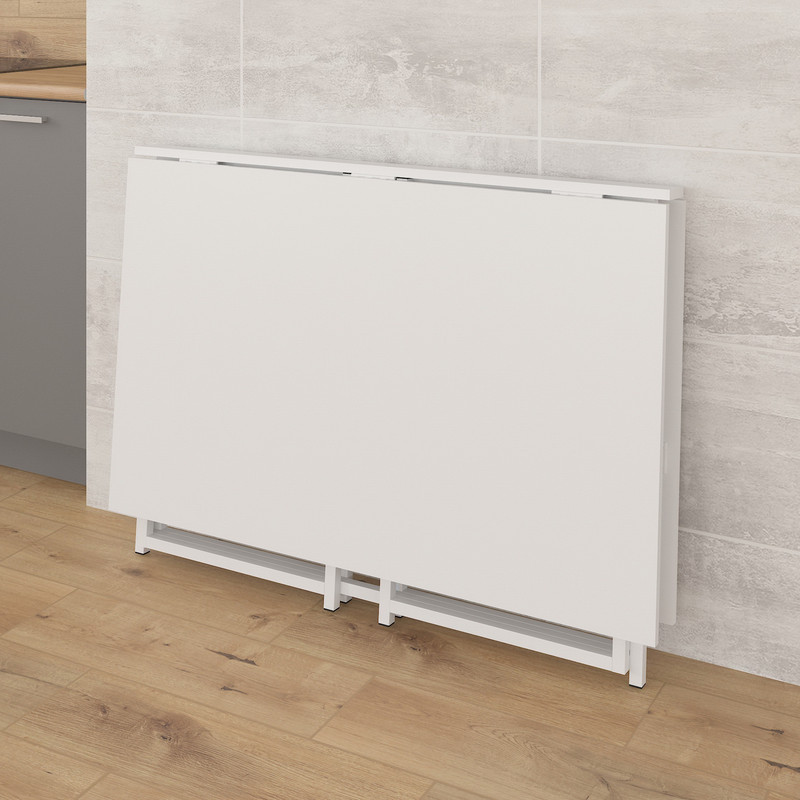 Стіл розкладний Д-40 на дві сторони 756х1175х1044  білий