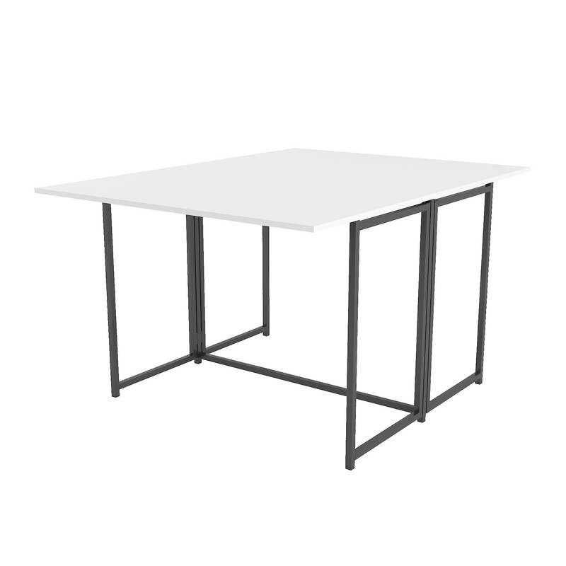 Стіл розкладний Д-40 на дві сторони 756х1175х1044  чорний-білий