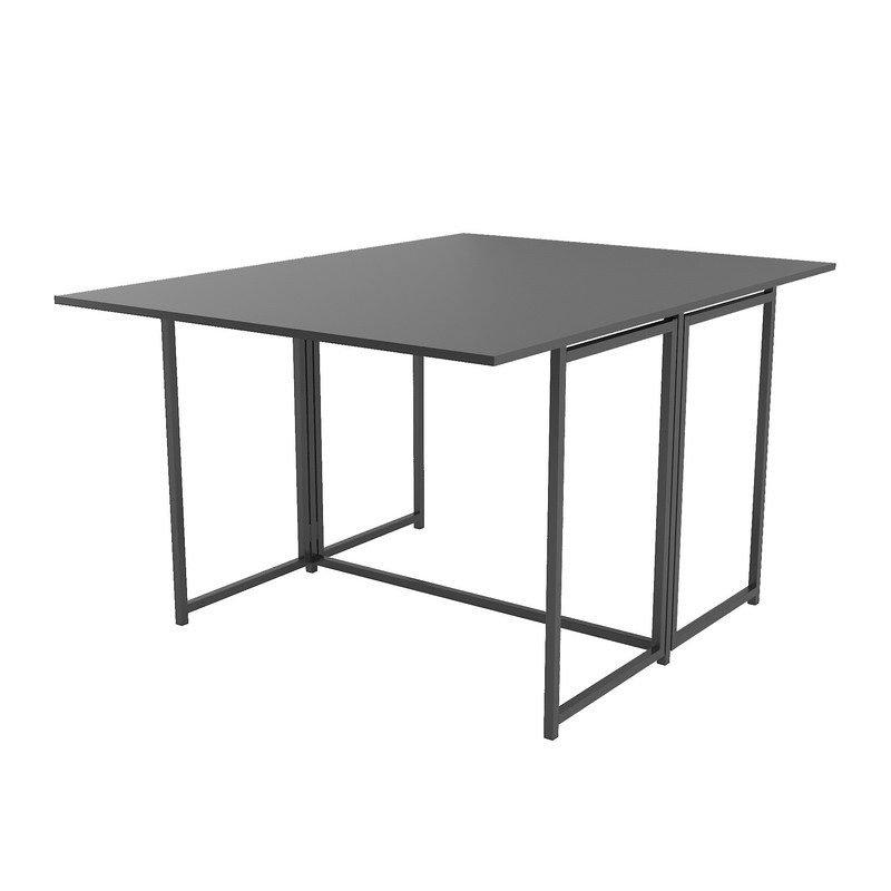 Стіл розкладний Д-40 на дві сторони 756х1175х1044  чорний матовий