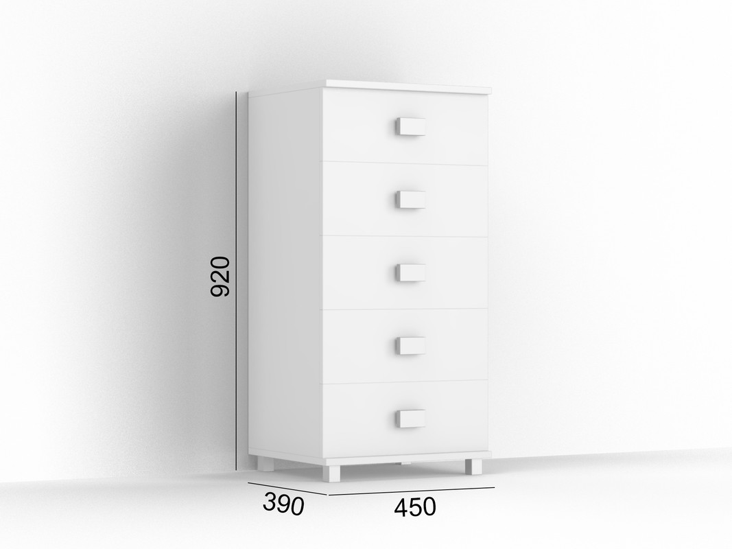 Комод ТКБ - 186 білий