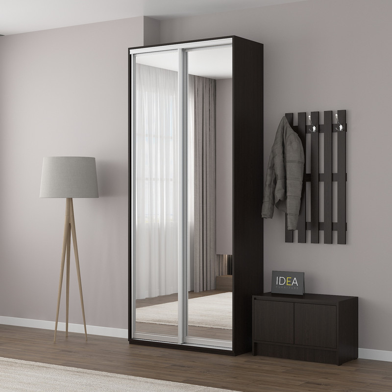 Шафа-купе IDEA серія 5 100 x 60 x 210 см Венге темний дзеркало