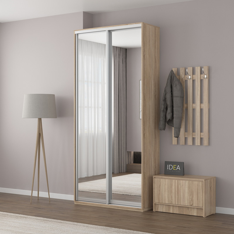 Шафа-купе IDEA серія 5 110 x 45 x 210 см Дуб сонома дзеркало