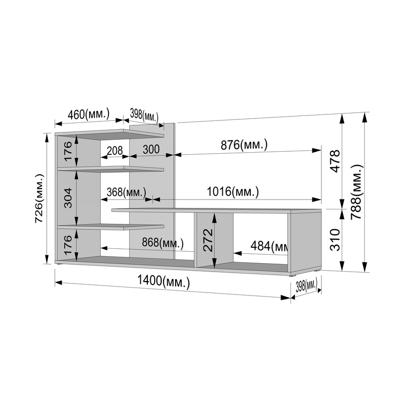 Тумба ТБ А-191 бетон