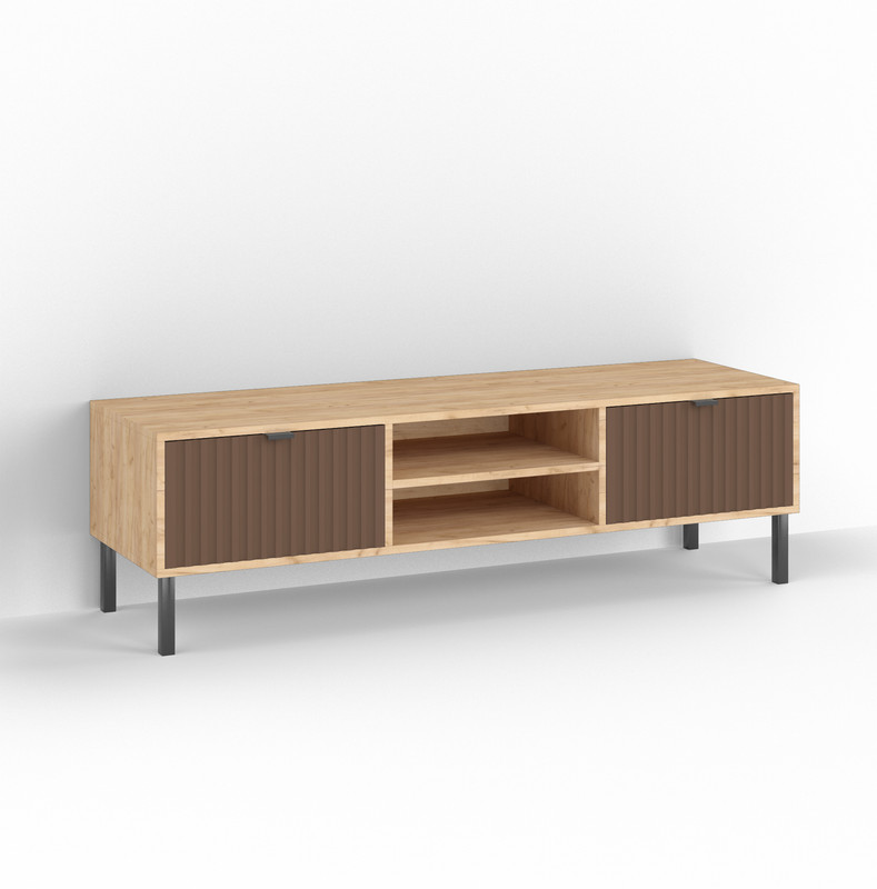 Тумба під ТВ П-5 Дуб Крафт - Смажена Кава