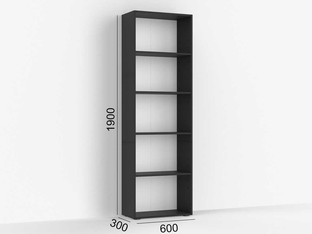 Стелаж А-4 чорний матовий