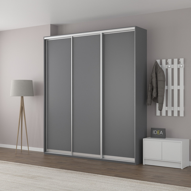 Шафа-купе IDEA серія 6 210 x 45 x 210 см Антрацит