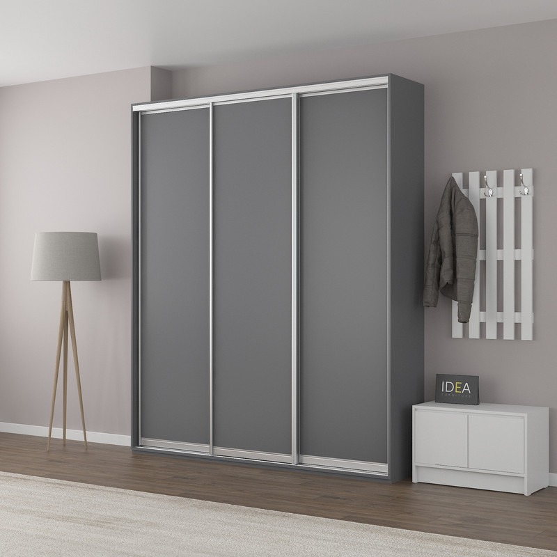Шафа-купе IDEA серія 7 200 x 45 x 210 см Антрацит
