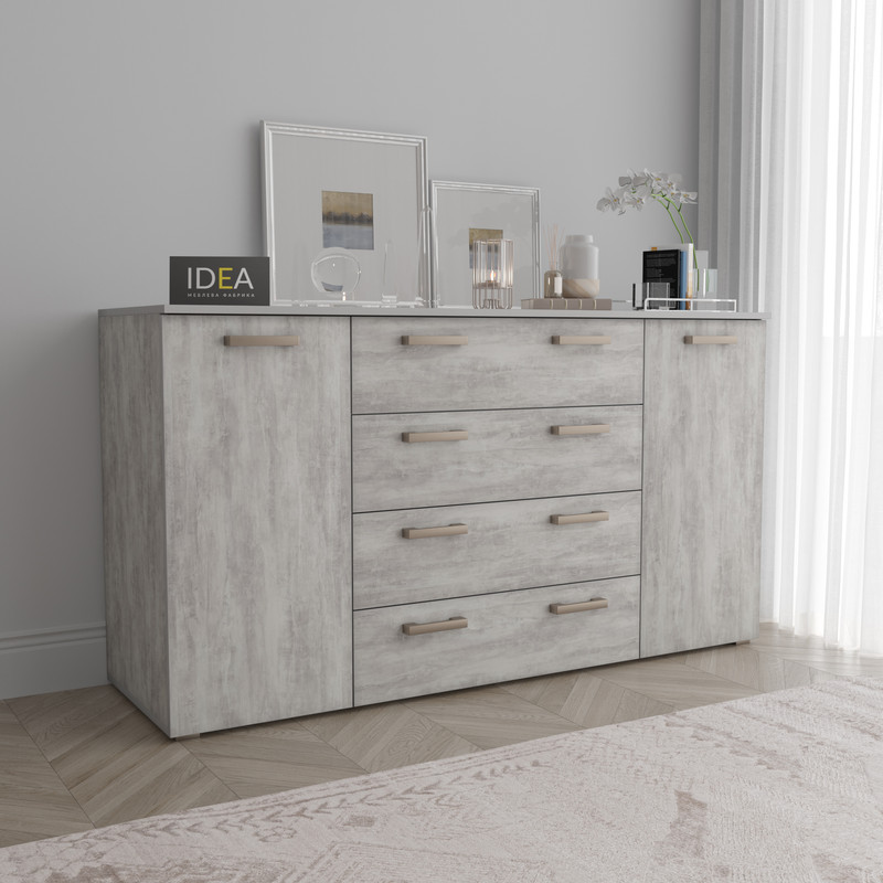 Комод ТКБ-375.2 бетон