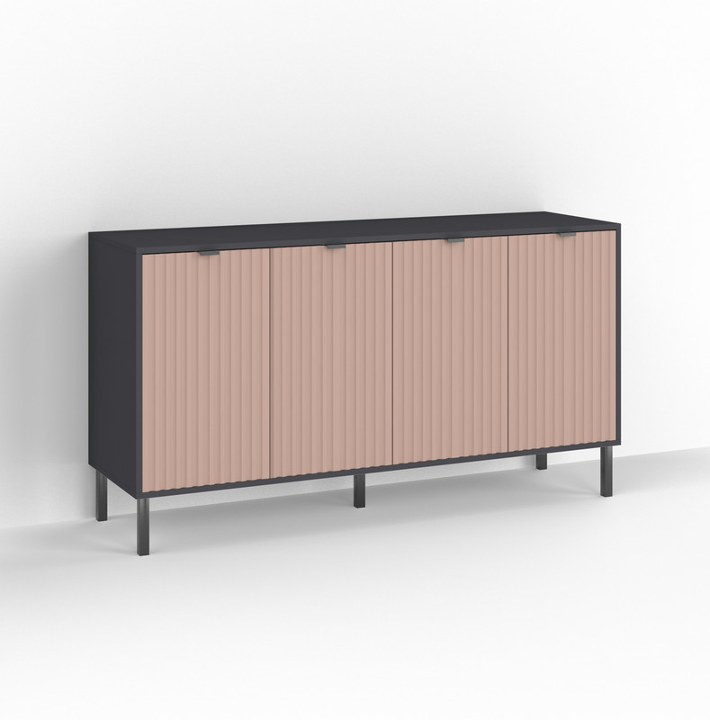 Комод П-7 Антрацит - Туманний Беж