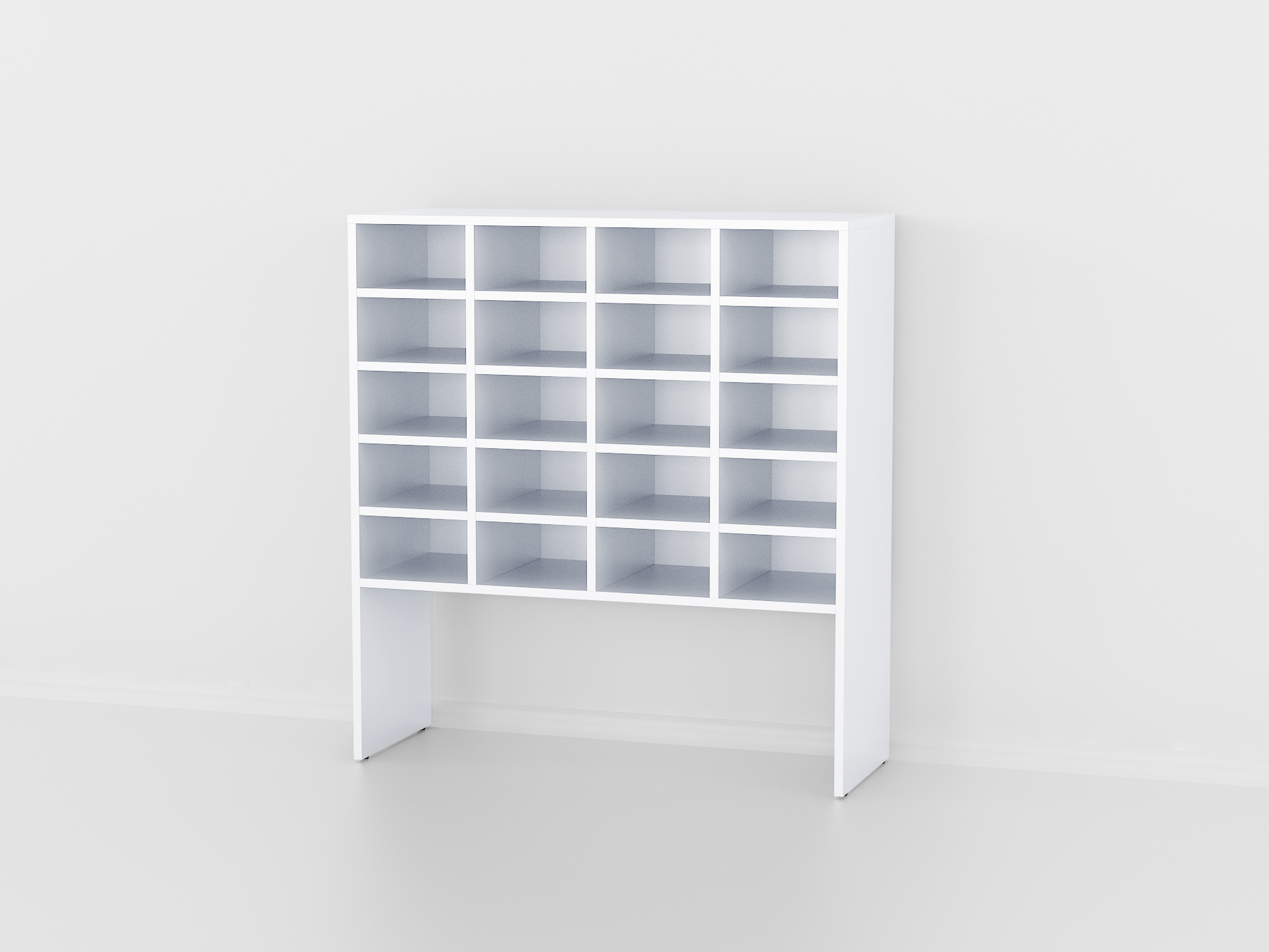 Полиця на 20 комірок подовжена А-13 білий