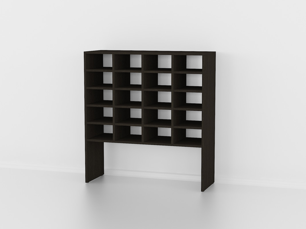 Полиця на 20 комірок подовжена А-13 венге темний