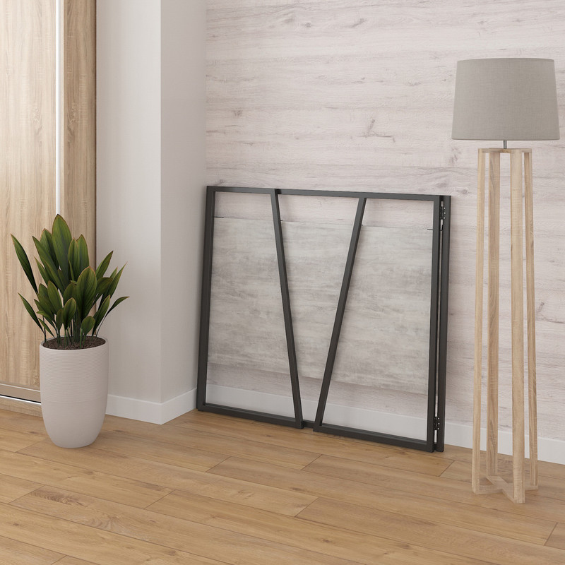 Розкладний стіл Д-42 бетон - чорний