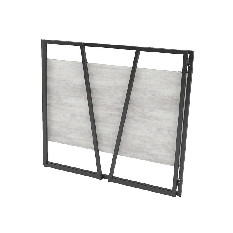 Розкладний стіл Д-42 бетон - чорний