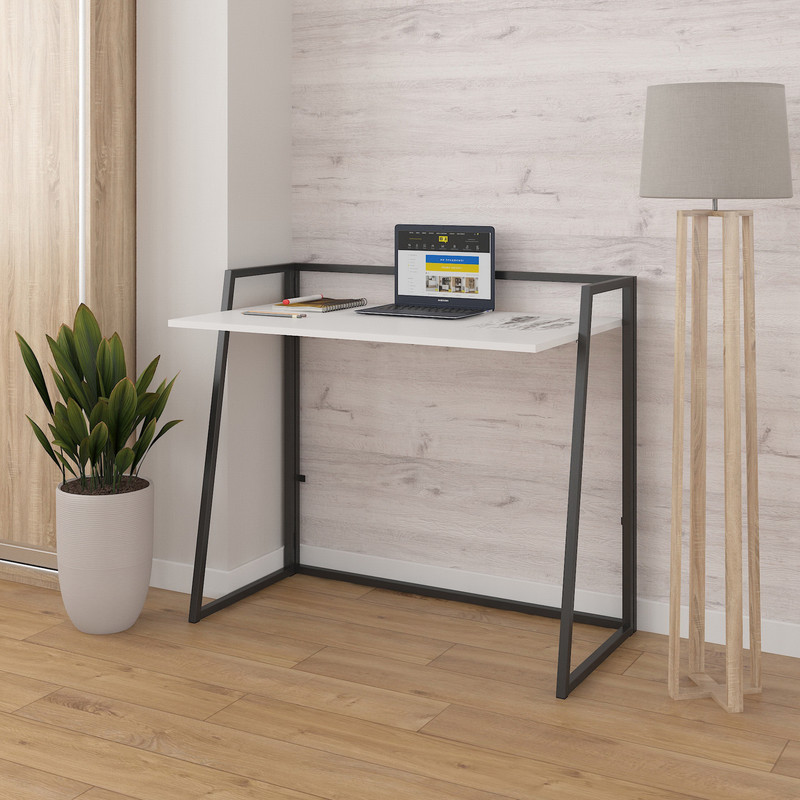 Розкладний стіл Д-42 білий-чорний