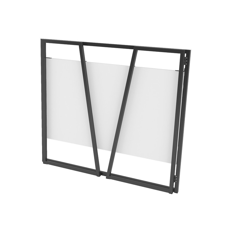 Розкладний стіл Д-42 білий-чорний