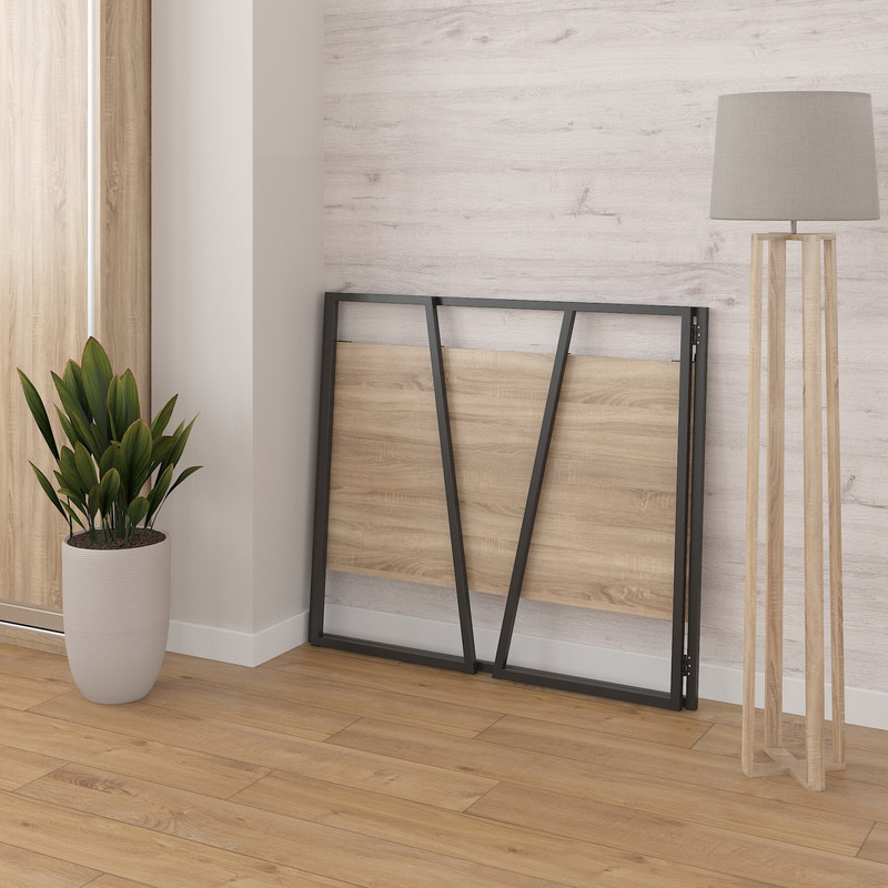 Розкладний стіл Д-42 дуб сонома -чорний