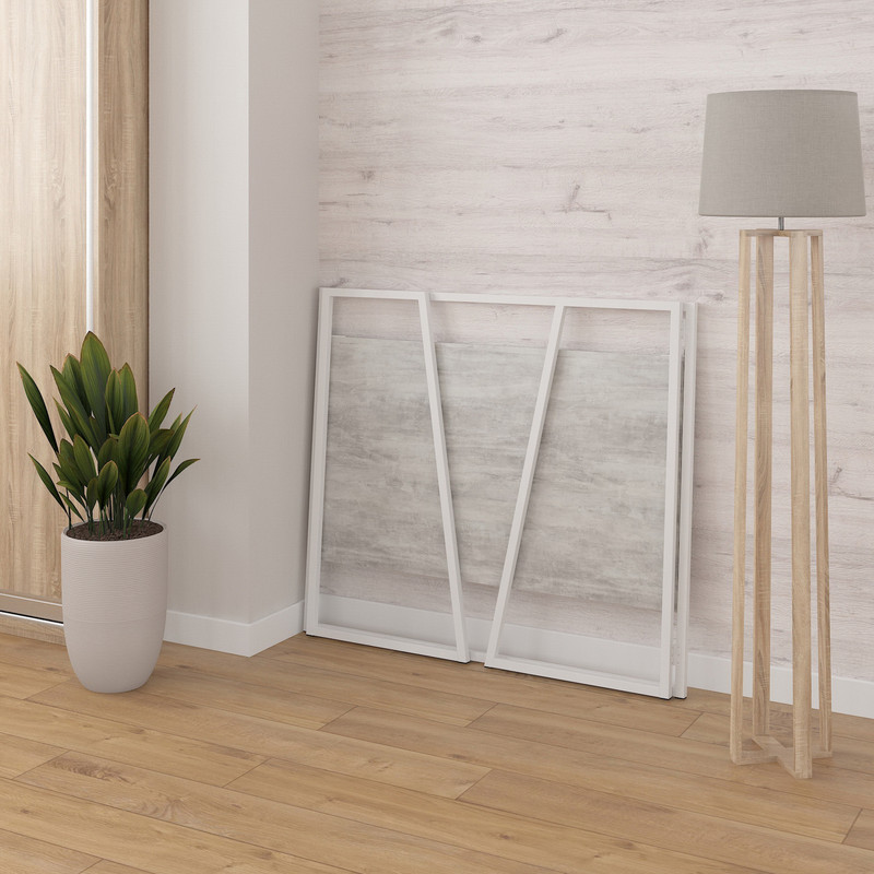 Розкладний стіл Д-42 бетон-білий