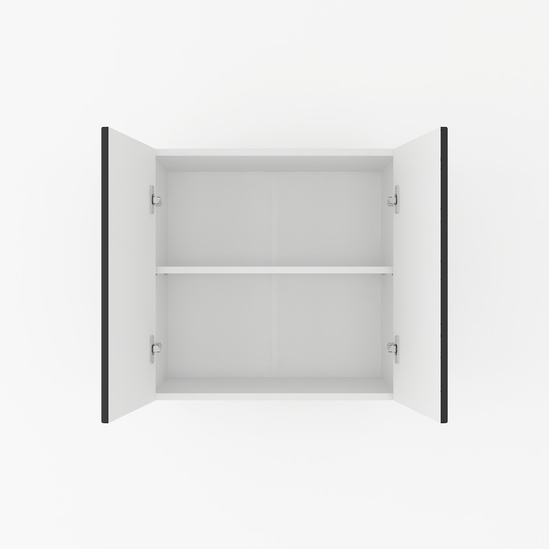 Шафа навісна 600мм К-60 білий-чорний