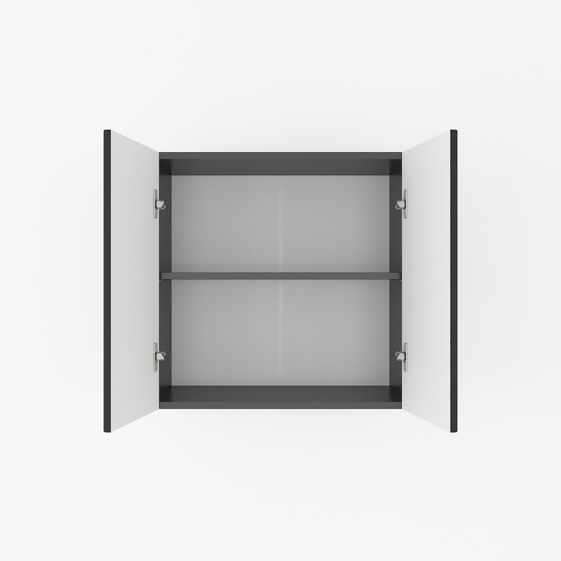 Шафа навісна 600мм К-60 чорний матовий