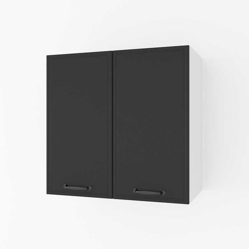 Шафа навісна 600мм К-60 чорний-білий