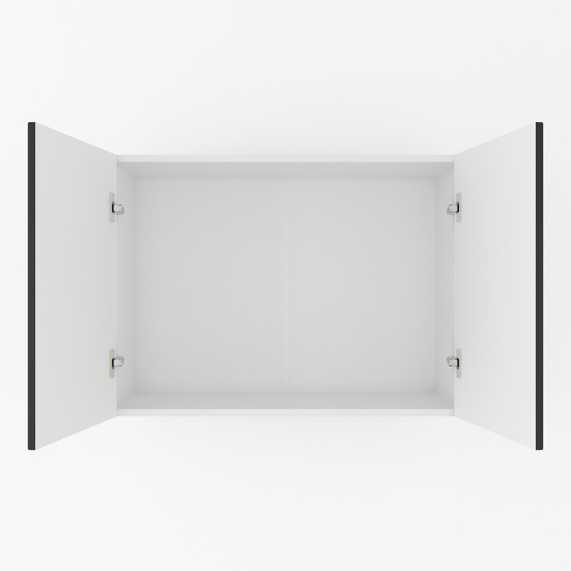 Шафа навісна 800мм, під сушку К-61 білий-чорний