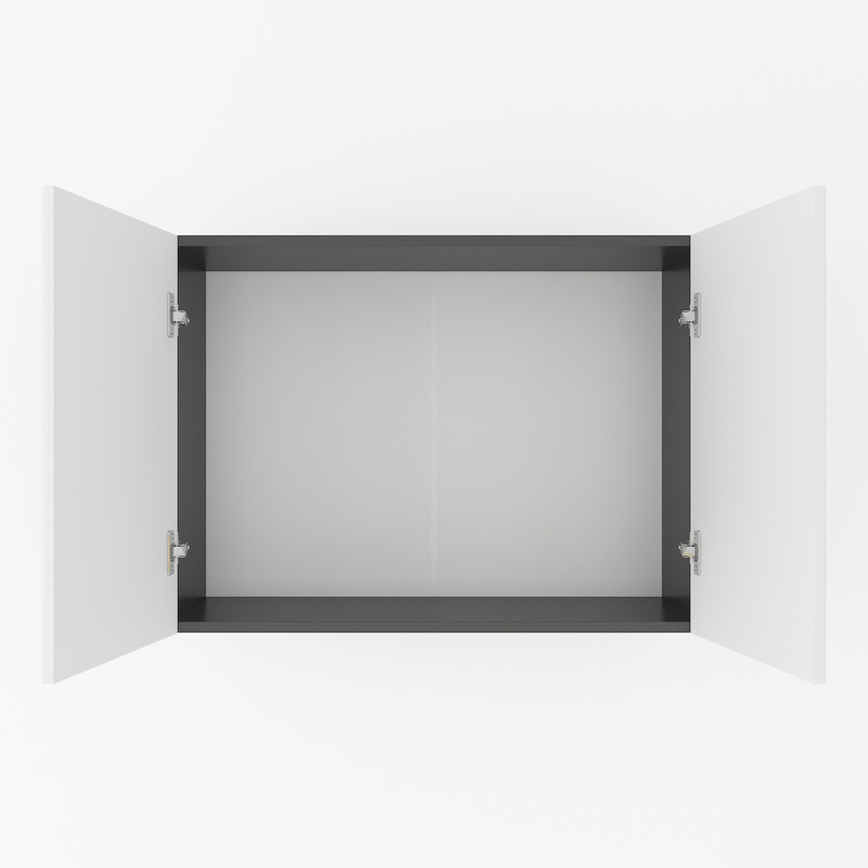 Шафа навісна 800мм, під сушку К-61 чорний-білий