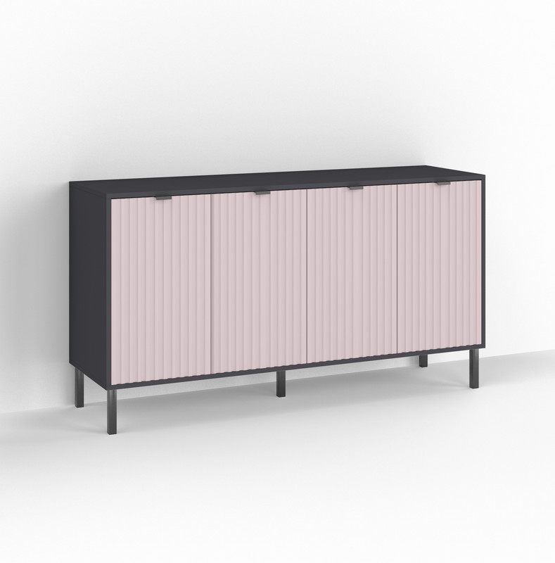 Комод П-7 Антрацит - Лавандовий