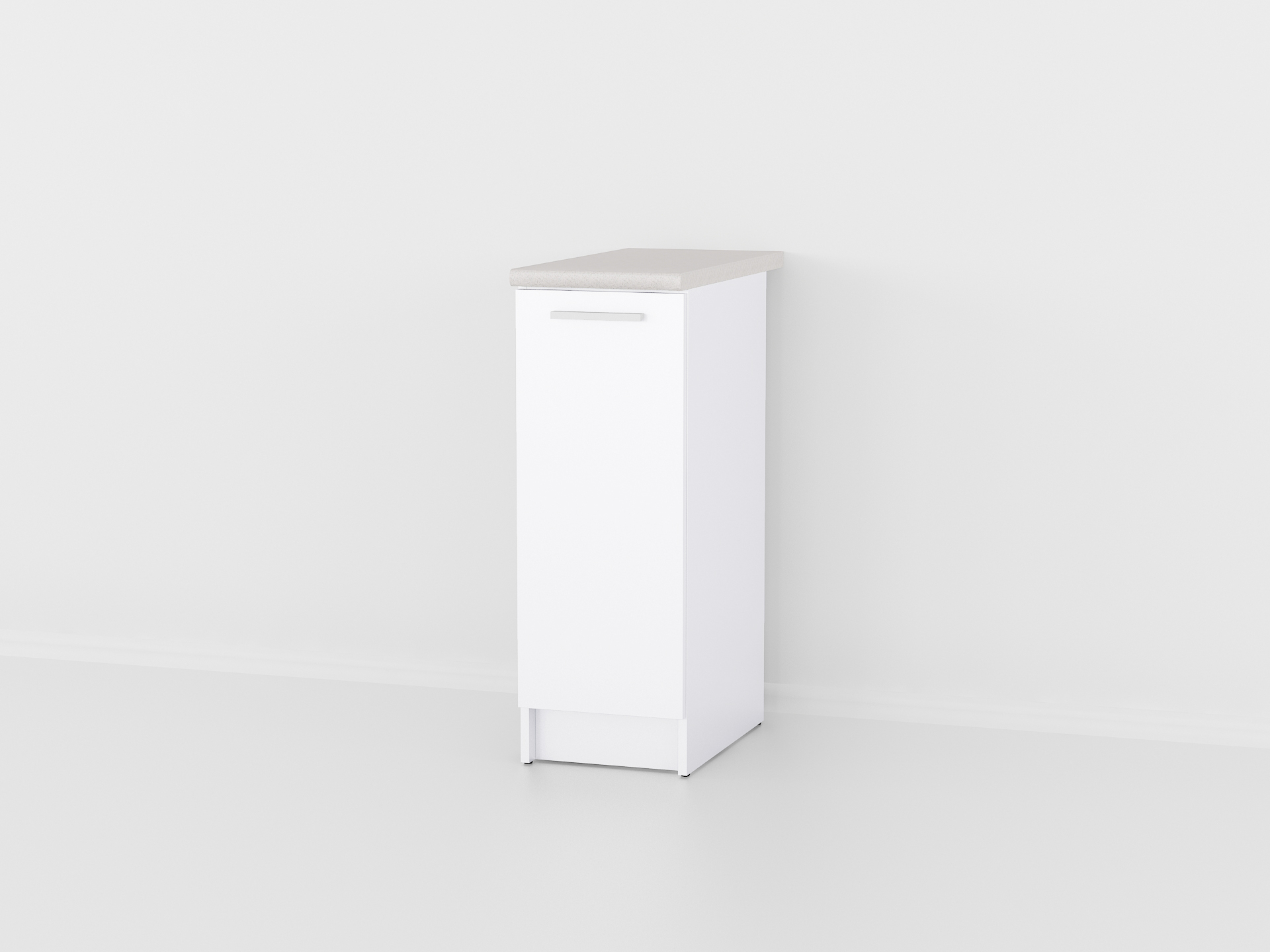 Тумба низ 300мм К-7 (без стільниці) білий