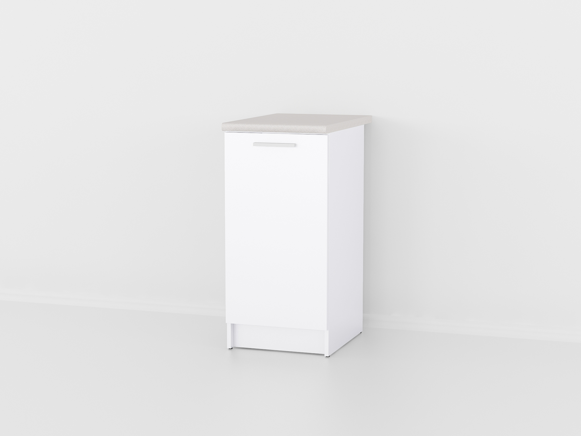 Тумба низ 400мм (без стільниці) К-14 білий