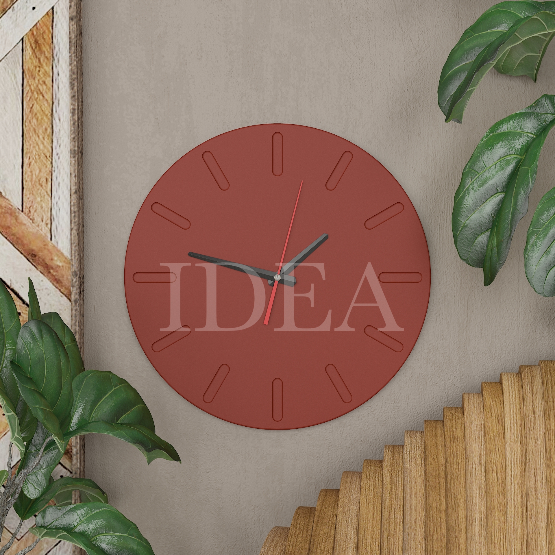 Годинник круглий Ч-1 рубін