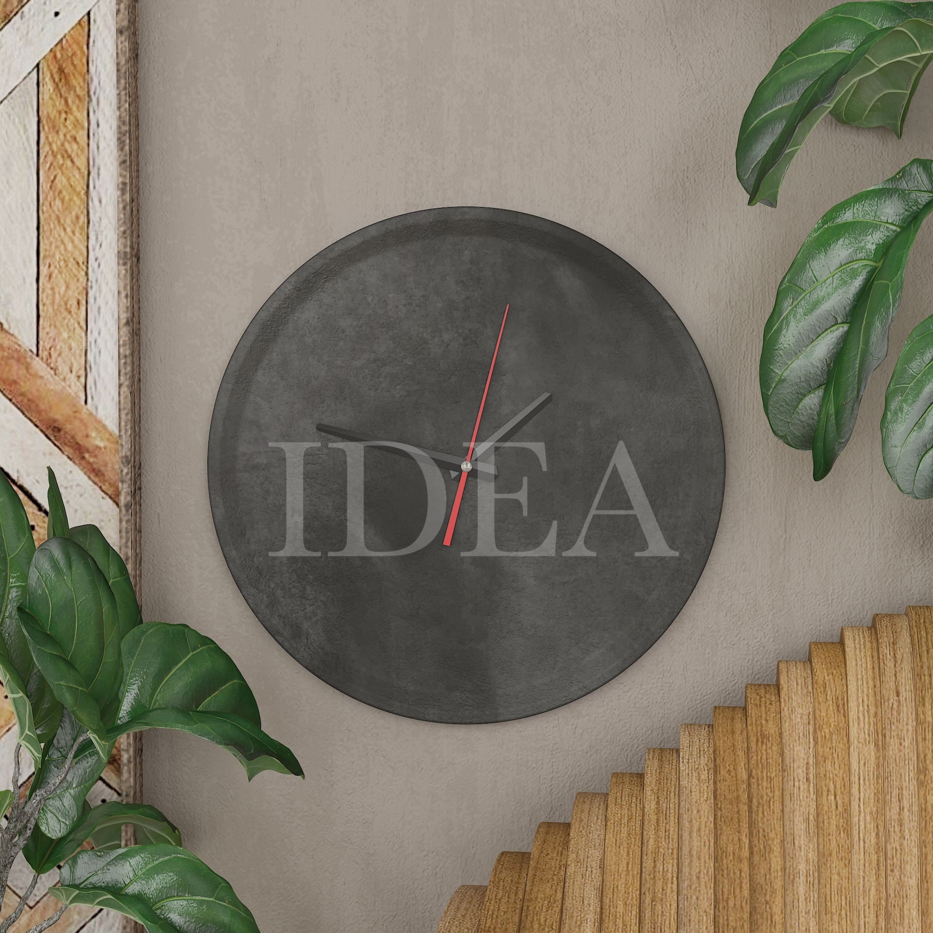 Годинник круглий Ч-2 сланець