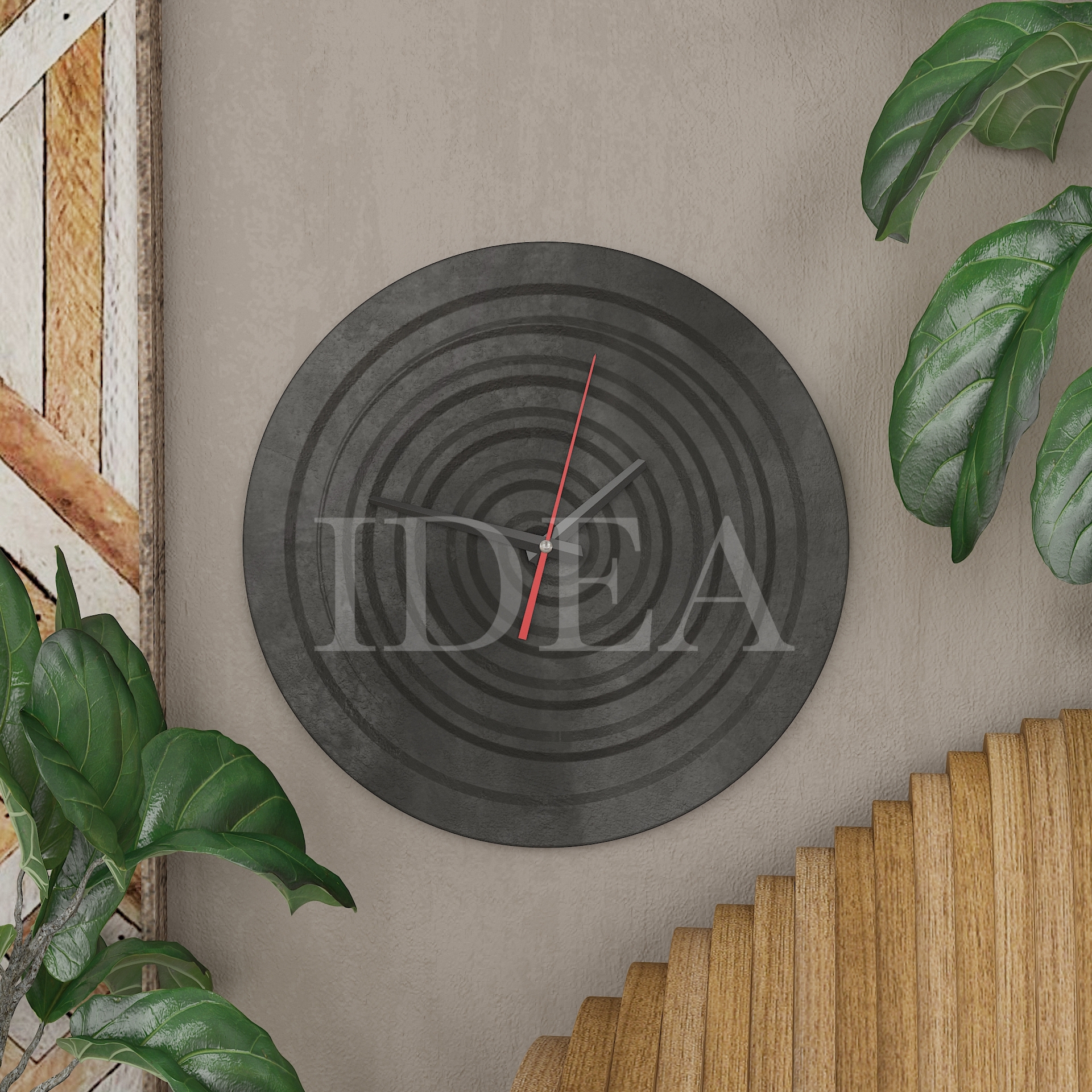 Годинник круглий Ч-3 сланець