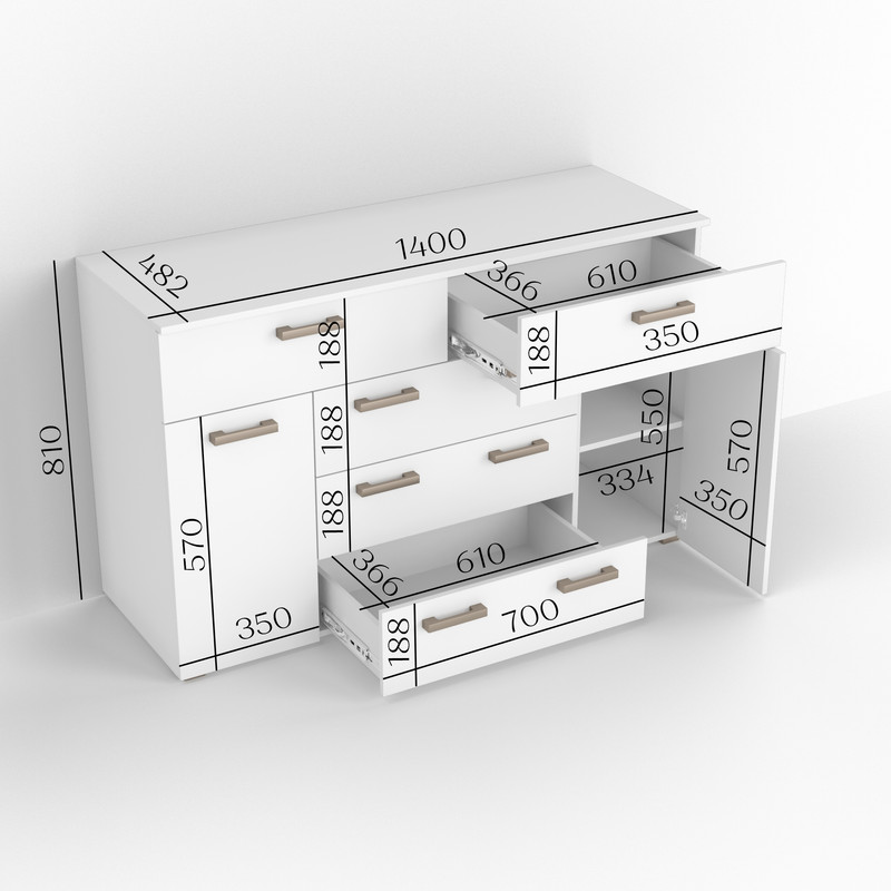 Комод ТКБ-377.1 венге темний