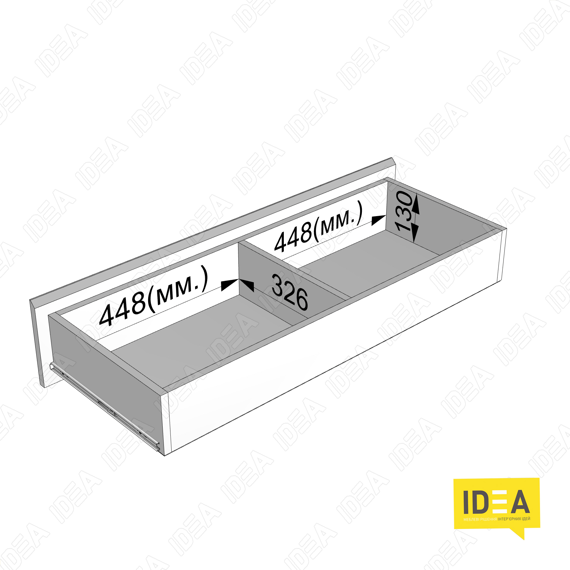 Комод на 4 шухляди без ручок Б-8 дуб крафт