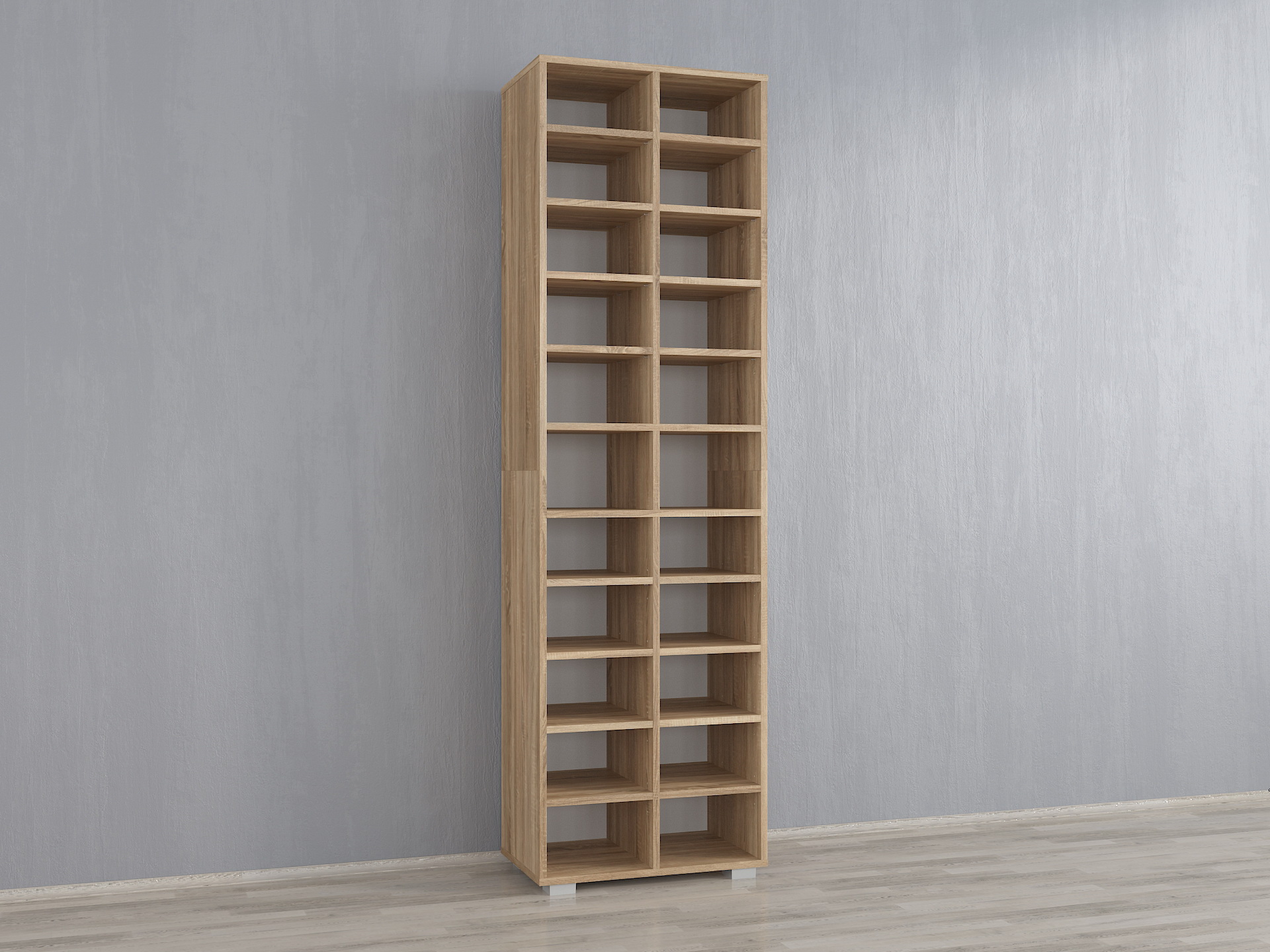 Стелаж для взуття А-119 відкрита дуб сонома