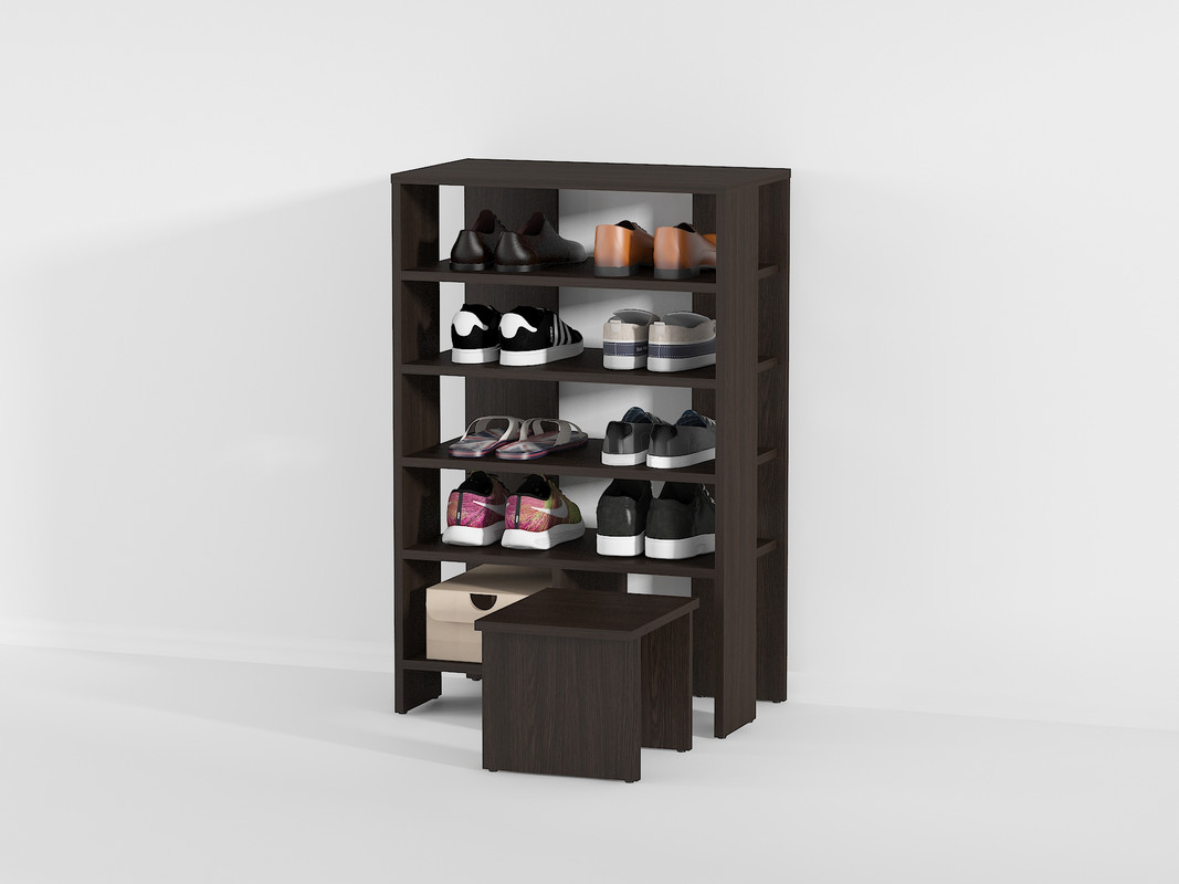 Стелаж під взуття А-78 венге темний