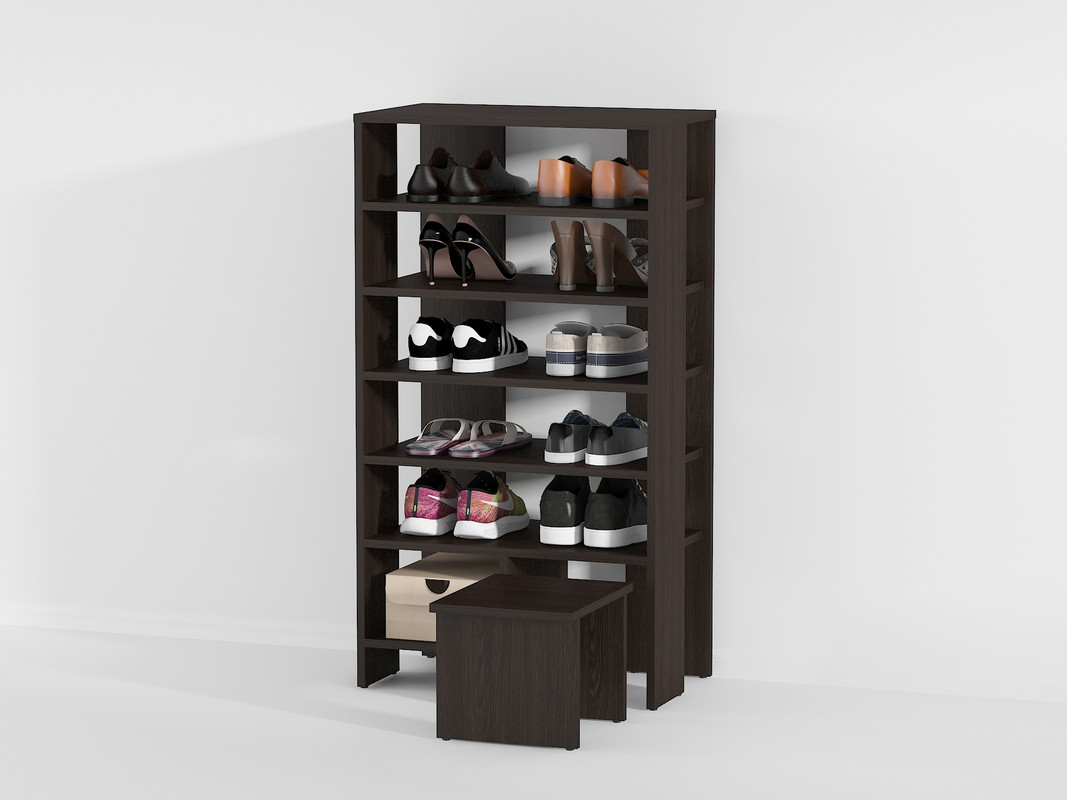 Стелаж під взуття А-79 венге темний