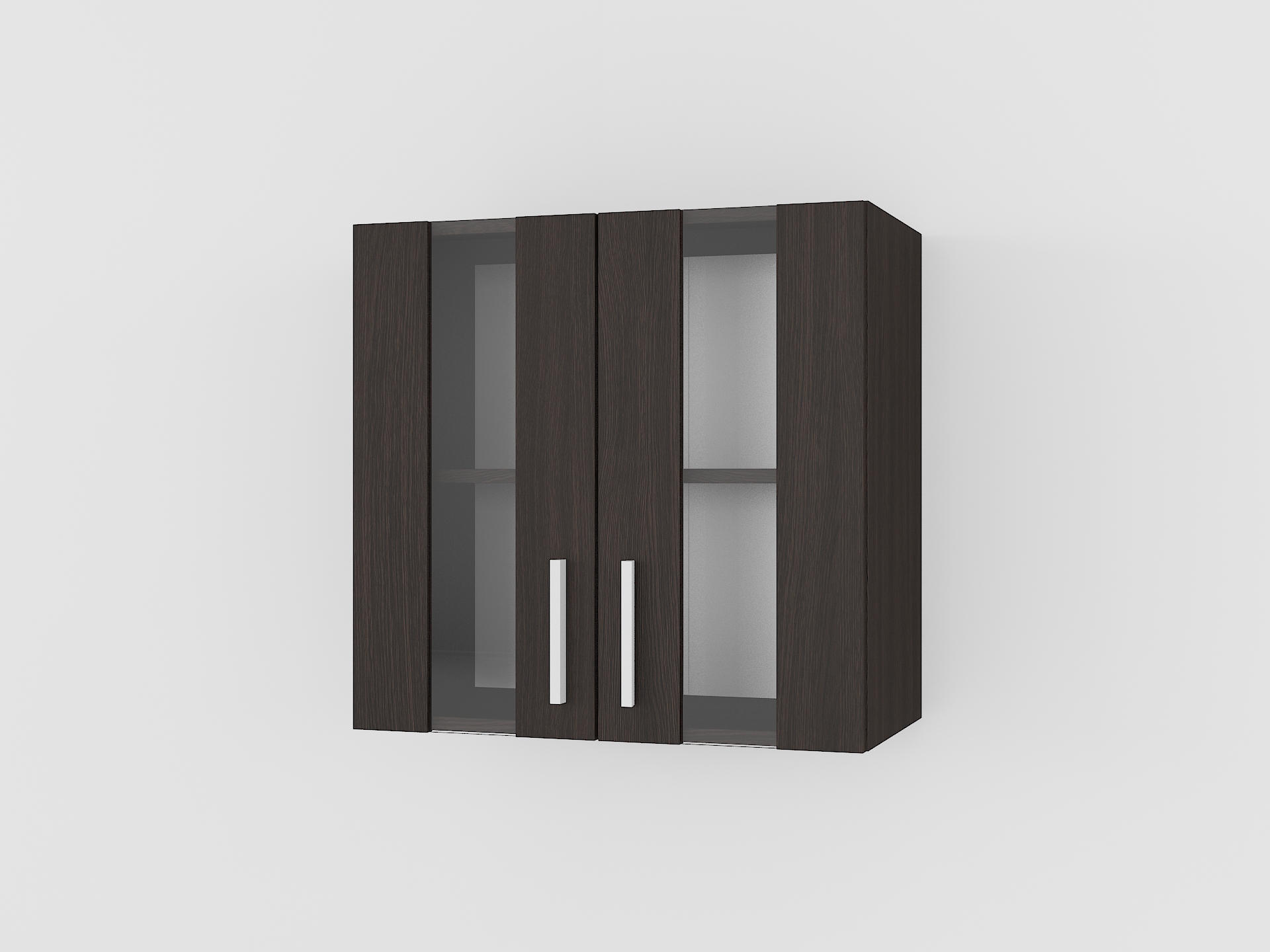 Шафа навісна 600мм К-17 (вітрина) венге темний