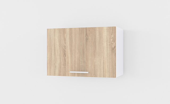 Шафа навісна 600мм, витяжка К-2 дуб сонома - білий