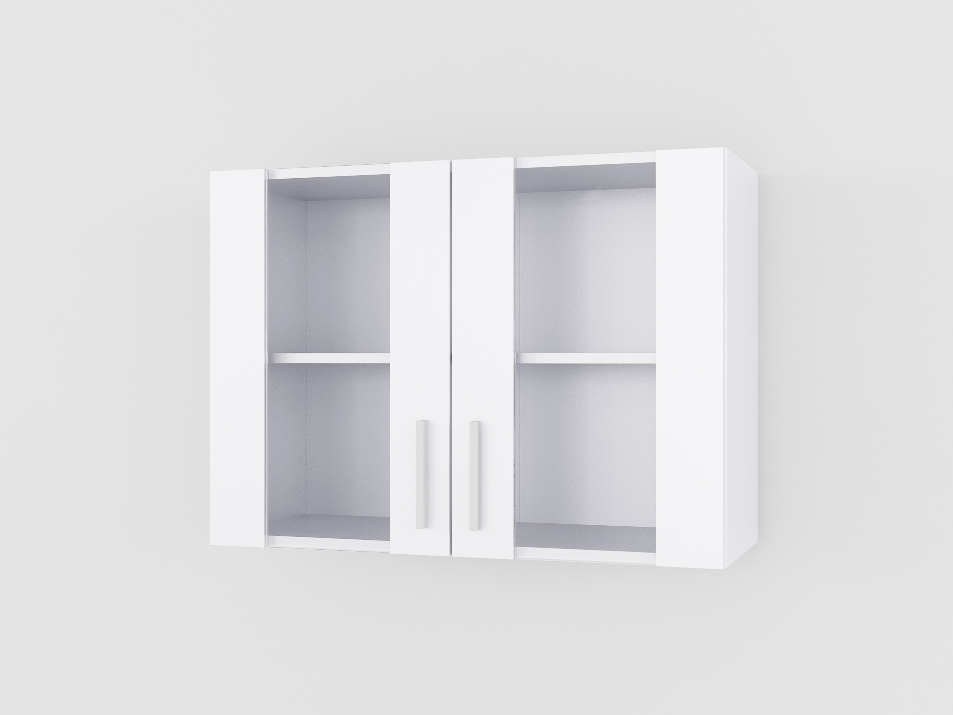 Шафа навісна 800мм К-18 (вітрина) білий