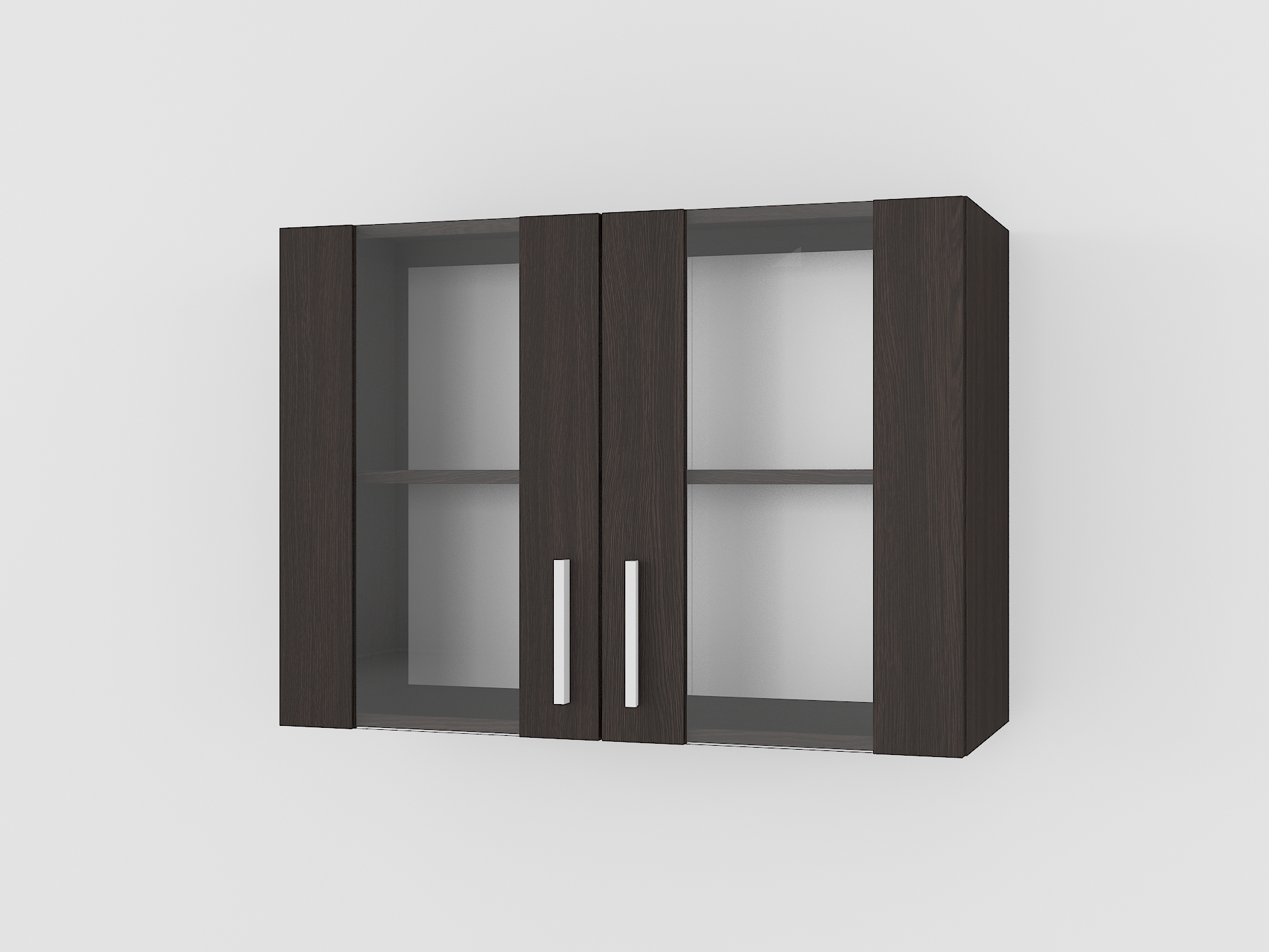 Шафа навісна 800мм К-18 (вітрина) венге темний