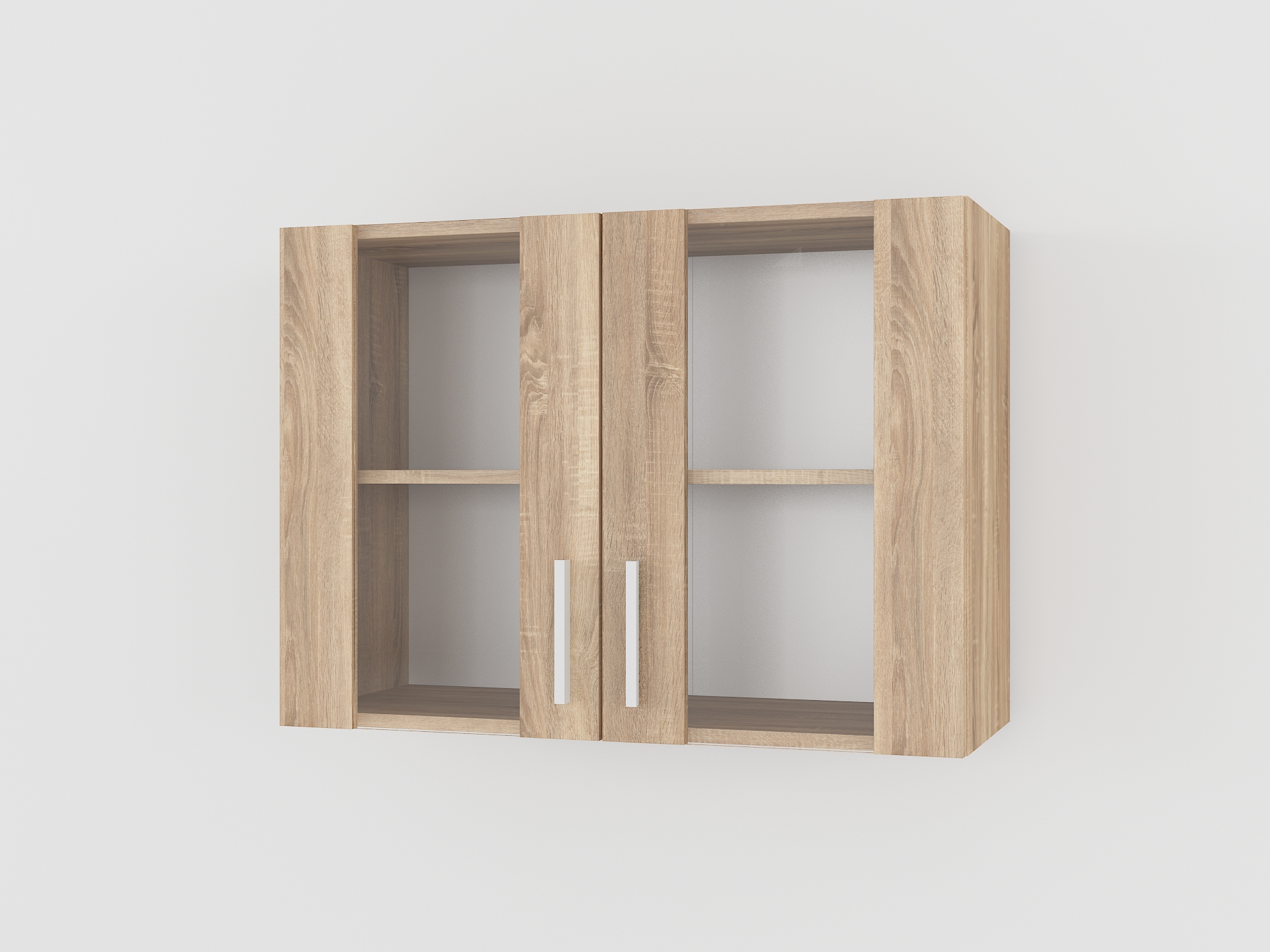 Шафа навісна 800мм К-18 (вітрина) дуб сонома