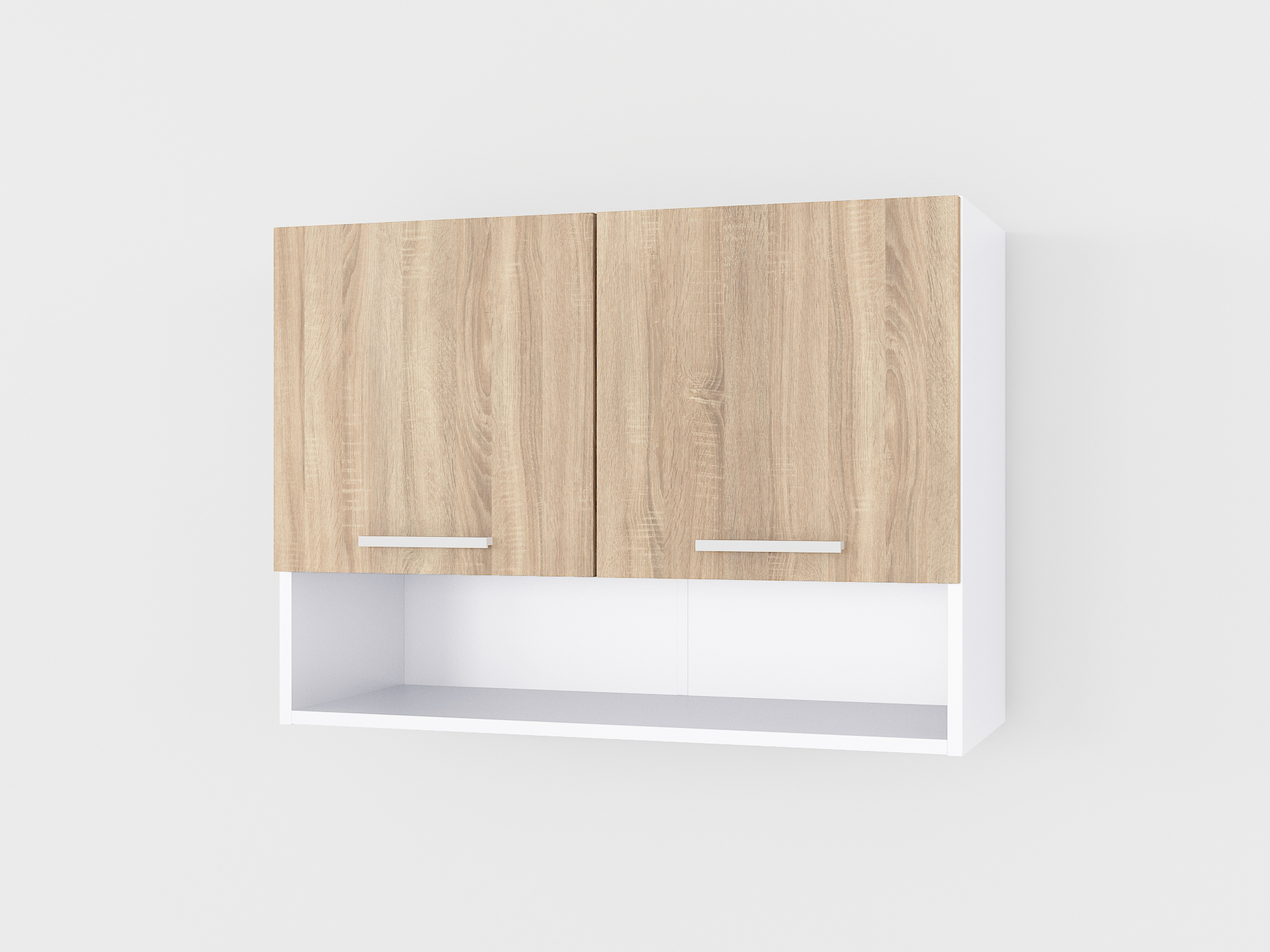 Шафа навісна з нішею 800мм К-3 дуб сонома - білий