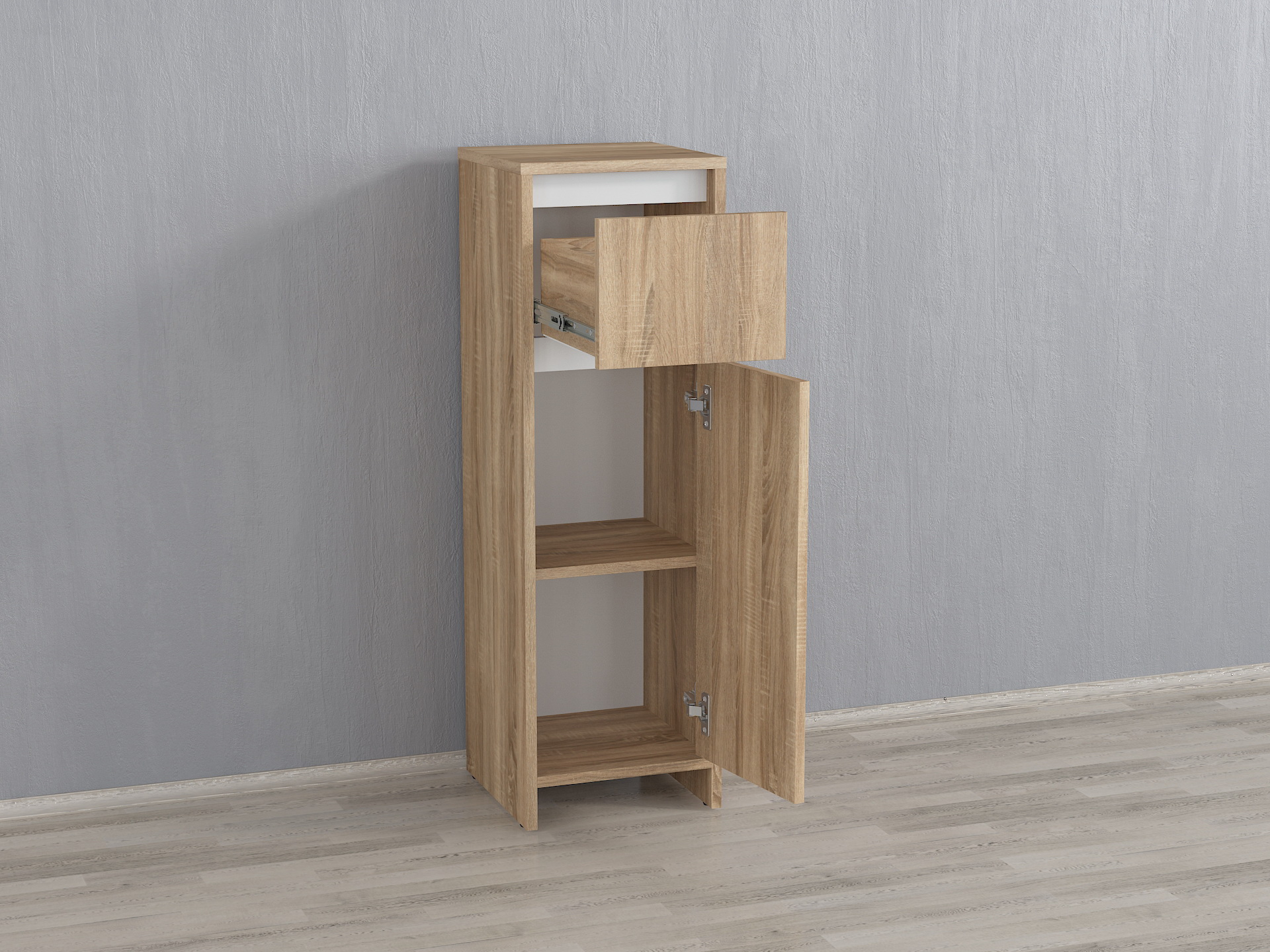 Пенал А-117 без ручок дуб сонома