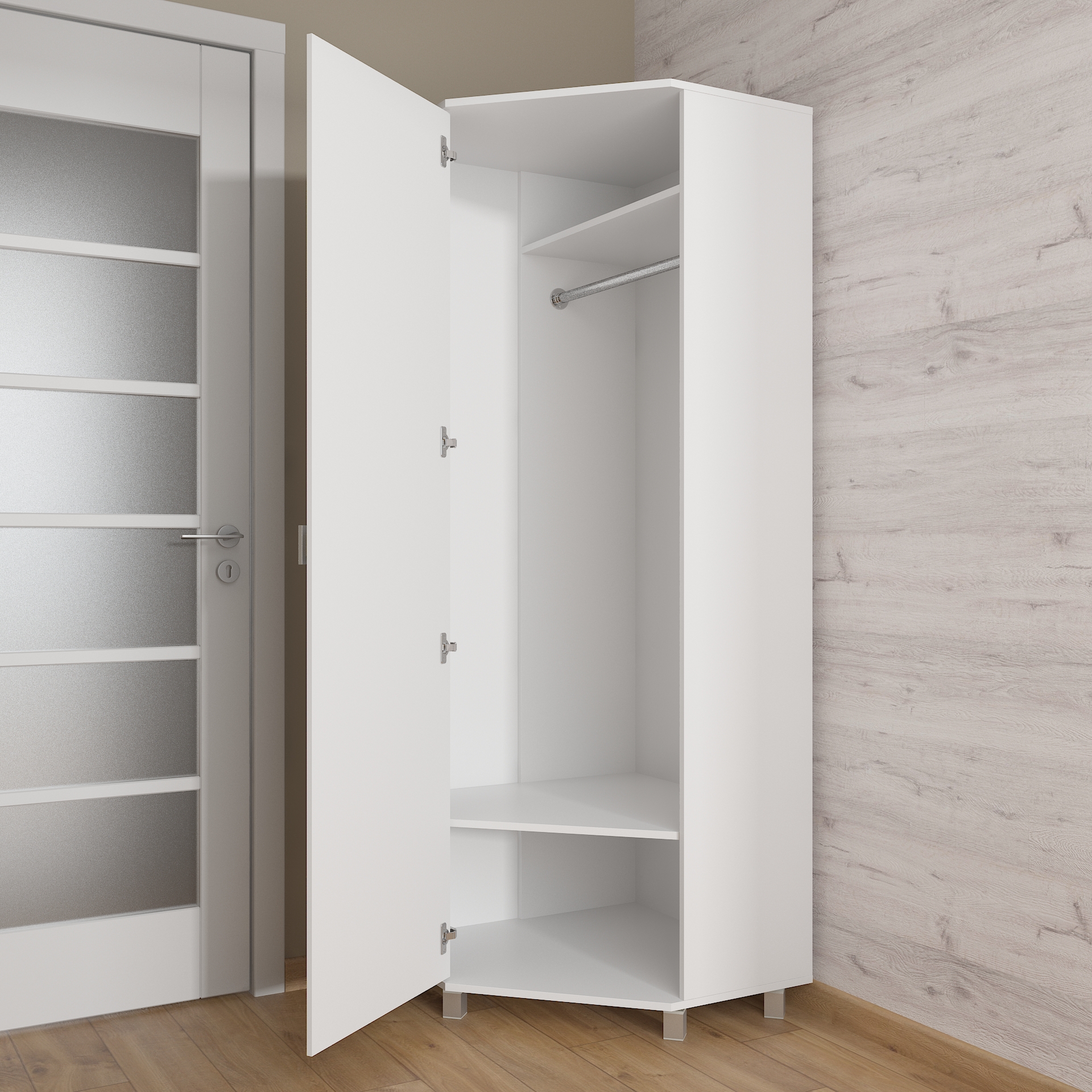 Шафа кутова Ш-1464 білий